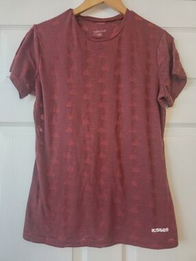 Hershey Park Brown Short Sleeve Tee - KISSES Logo - Women's XXL But Fits Like L
